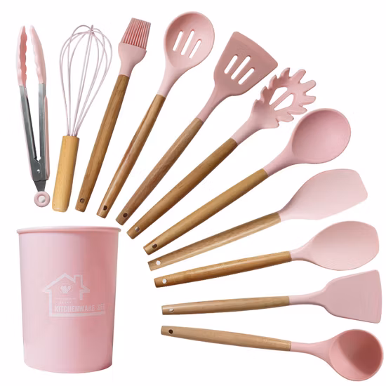 Wholesale Silicone Frying Shovel Spoon Food Grade Kitchenware Household